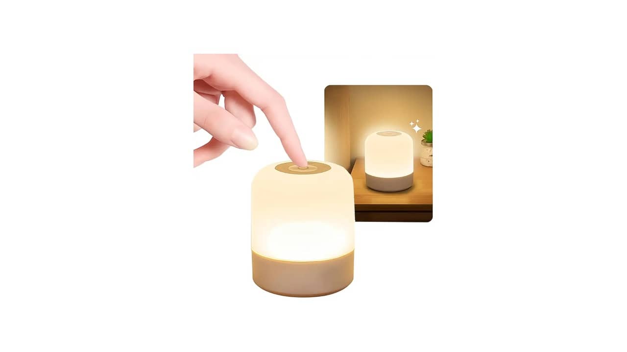 Melhor Abajur para Quarto: Recarregável, 3 Modos e Design Minimalista