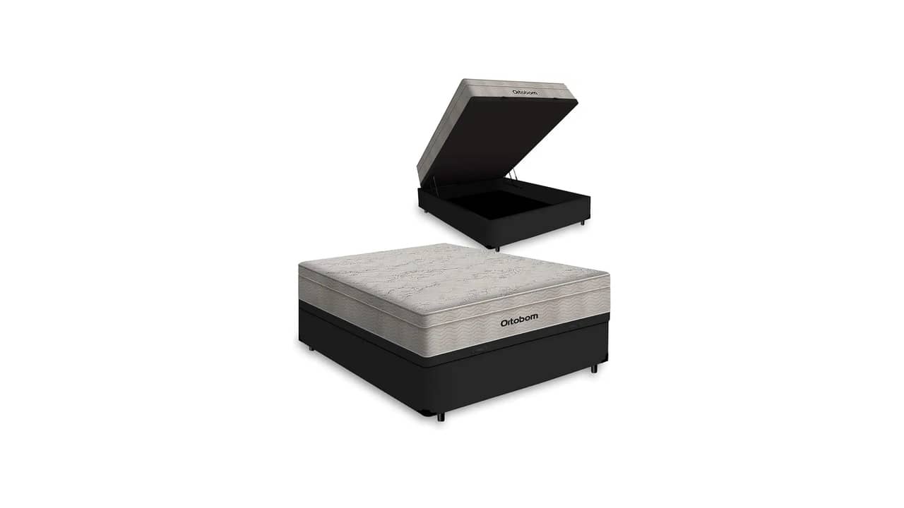 Melhor Cama Casal Box com Bau: Colchão de Molas vs Espuma