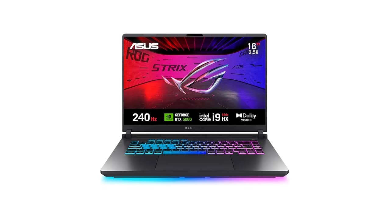 Melhor Notebook i9: Intel Core i9 com GeForce RTX 5070